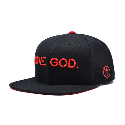 Topi Snapback dalam ukuran yang dapat disesuaikan dengan logo bordir 3D dan cetak pita dalaman Label tenunan