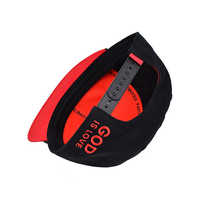 Topi Snapback dalam ukuran yang dapat disesuaikan dengan logo bordir 3D dan cetak pita dalaman Label tenunan