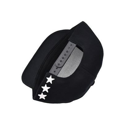 Custom Karet Patch Flat Brim Unisex Snapback Topi Dengan Logo Bordir