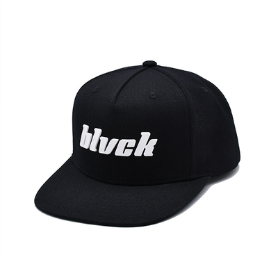Custom Karet Patch Flat Brim Unisex Snapback Topi Dengan Logo Bordir