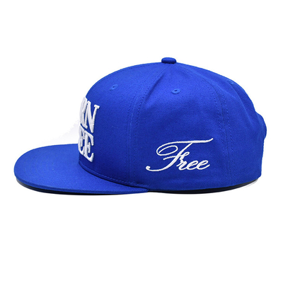 Topi Snapback Flat Brim yang Bernafas dengan Logo Bordir Khusus