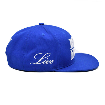 Topi Snapback Flat Brim yang Bernafas dengan Logo Bordir Khusus