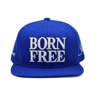 Topi Snapback Flat Brim yang Bernafas dengan Logo Bordir Khusus