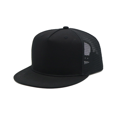 Unisex Custom 5 Panel Cotton Trucker Cap Dapat Mengatur Logo Anda
