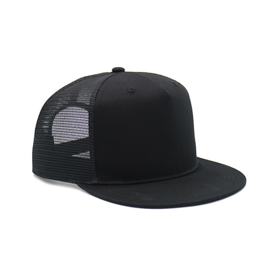 Unisex Custom 5 Panel Cotton Trucker Cap Dapat Mengatur Logo Anda