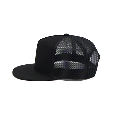 Unisex Custom 5 Panel Cotton Trucker Cap Dapat Mengatur Logo Anda