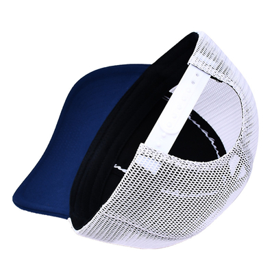 Unisex Mesh Trucker Cap dengan logo bordir dan cetak pita dalam