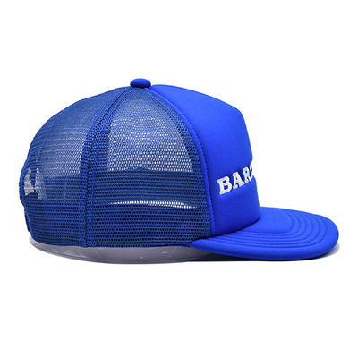 Logo bordir Semua Musim Topi 6-Panel Kap Konstruksi Dengan Sponge Visor Dan Panel Depan