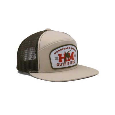 Unisex Cotton Trucker Cap dengan Flat Visor dan Snapback Woven Patch dengan Bentuk Bordir