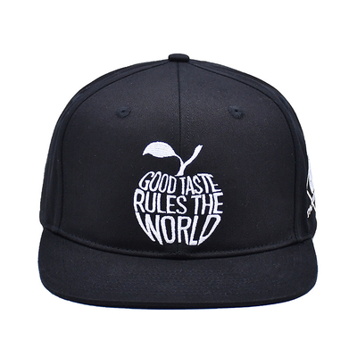 Custom embroidery logo tutup kembali Snapback topi berkualitas tinggi Sport 6 Panel Snapback topi