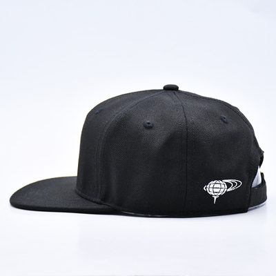 Custom Embroidery Logo 6 Panel Snapback Hat Cap Kualitas Tinggi Grosir Katun Pria Flat Bill Gorras Snapback Topi