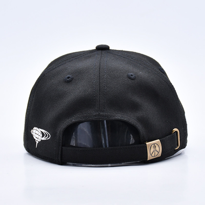 Custom Embroidery Logo 6 Panel Snapback Hat Cap Kualitas Tinggi Grosir Katun Pria Flat Bill Gorras Snapback Topi