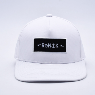 Grosir 5 Panel Flat Bill Snapback Hat Custom Oem Logo Snapback Cap Untuk Pria