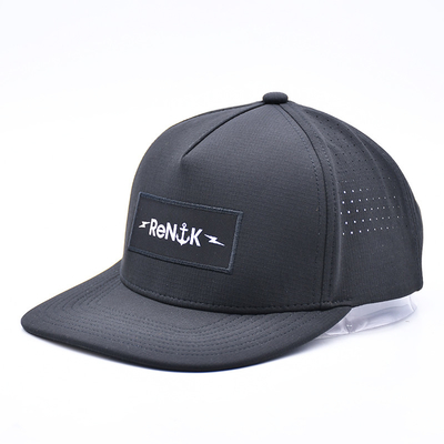 Grosir 5 Panel Flat Bill Snapback Hat Custom Oem Logo Snapback Cap Untuk Pria
