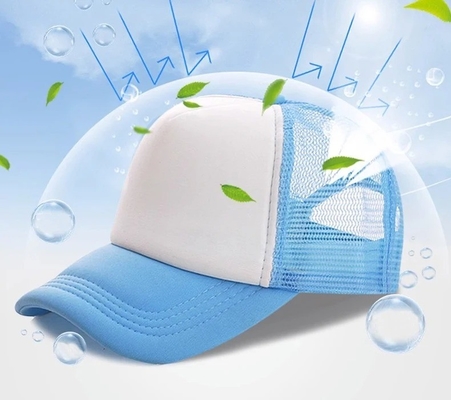 Custom Foam Trucker Cap dengan Profil Crown Unisex 5 Panel Mesh Hat