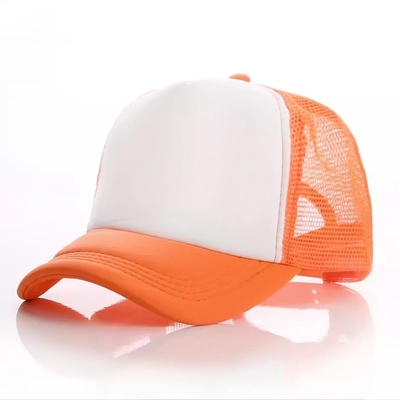 Custom Foam Trucker Cap dengan Profil Crown Unisex 5 Panel Mesh Hat