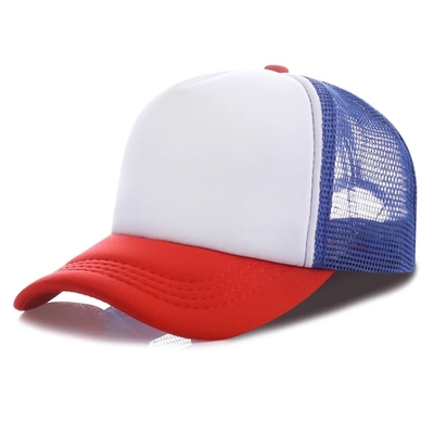 Custom Foam Trucker Cap dengan Profil Crown Unisex 5 Panel Mesh Hat