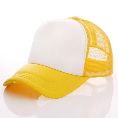 Custom Foam Trucker Cap dengan Profil Crown Unisex 5 Panel Mesh Hat