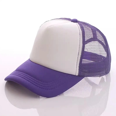 Custom Foam Trucker Cap dengan Profil Crown Unisex 5 Panel Mesh Hat