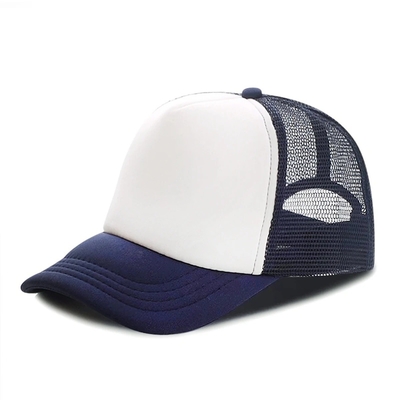 Custom Foam Trucker Cap dengan Profil Crown Unisex 5 Panel Mesh Hat