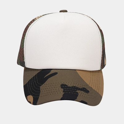 Topi Trucker Jaring 5 Panel Kustom Topi Trucker Polos Unisex Kosong