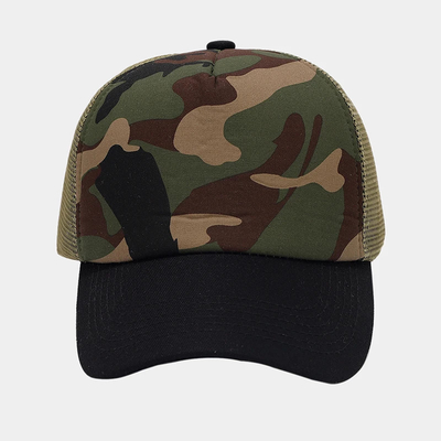 Oem Kualitas Tinggi Grosir Mesh Trucker Cap 5 Panel Plain Back Trucker Hat Custom Gorras Mesh Hat