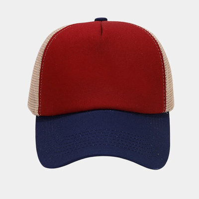 Oem Kualitas Tinggi Grosir Mesh Trucker Cap 5 Panel Plain Back Trucker Hat Custom Gorras Mesh Hat