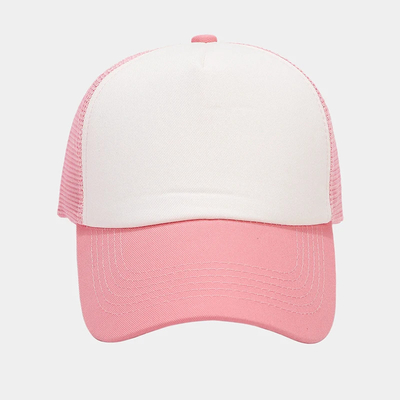 Oem Kualitas Tinggi Grosir Mesh Trucker Cap 5 Panel Plain Back Trucker Hat Custom Gorras Mesh Hat