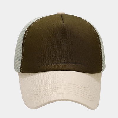 Oem Kualitas Tinggi Grosir Mesh Trucker Cap 5 Panel Plain Back Trucker Hat Custom Gorras Mesh Hat