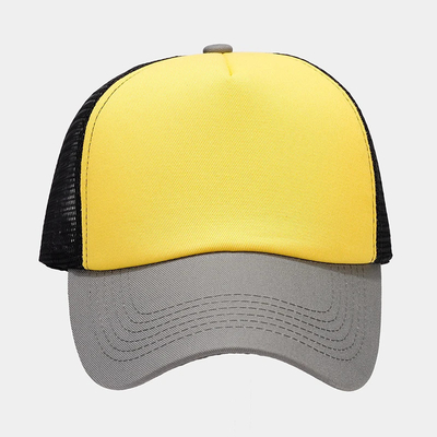 Oem Kualitas Tinggi Grosir Mesh Trucker Cap 5 Panel Plain Back Trucker Hat Custom Gorras Mesh Hat