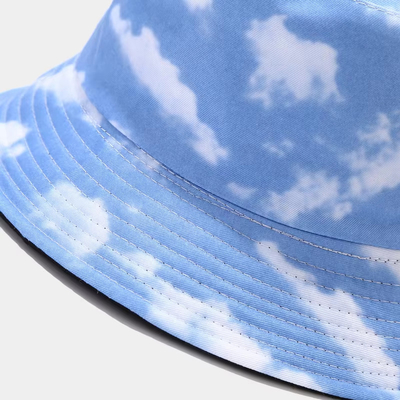 Oem 100% Katun Musim Panas Pantai Reversible Bucket Hat Cap Kualitas Tinggi Custom Double Sided Kapu nelayan