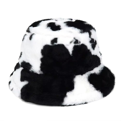 Wanita di luar ruangan musim dingin hangat Faks bulu Fluffy Bucket Hat Lembut Velvet bulu Fisherman Caps Gadis Fashion Panama