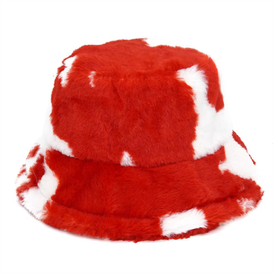 Wanita di luar ruangan musim dingin hangat Faks bulu Fluffy Bucket Hat Lembut Velvet bulu Fisherman Caps Gadis Fashion Panama