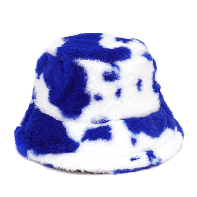 Wanita di luar ruangan musim dingin hangat Faks bulu Fluffy Bucket Hat Lembut Velvet bulu Fisherman Caps Gadis Fashion Panama