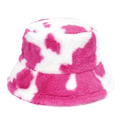 Wanita di luar ruangan musim dingin hangat Faks bulu Fluffy Bucket Hat Lembut Velvet bulu Fisherman Caps Gadis Fashion Panama