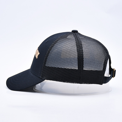Hitam 6 Panel Mesh Trucker Hat Glitter Trucker Cap Kualitas tinggi Fashion Sequins bordir Trucker Hat