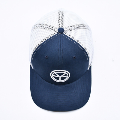 BSCI OEM Custom Logo bordir Richardson Trucker Hat Mesh Snap Back Gorras 6 Panel Trucker Cap