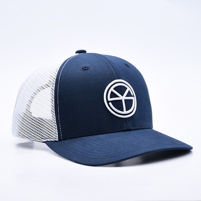 BSCI OEM Custom Logo bordir Richardson Trucker Hat Mesh Snap Back Gorras 6 Panel Trucker Cap