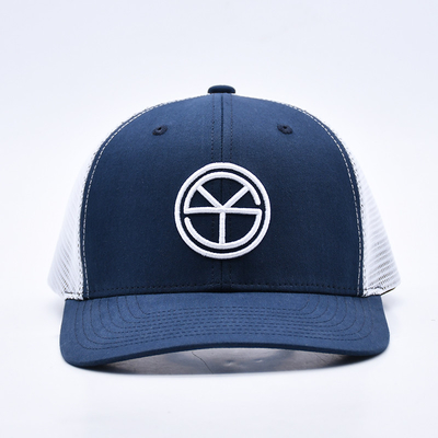 BSCI OEM Custom Logo bordir Richardson Trucker Hat Mesh Snap Back Gorras 6 Panel Trucker Cap