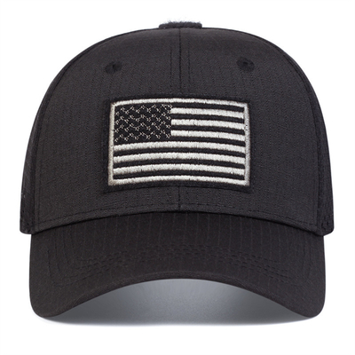 Custom bordir Konstruksi 6 Panel katun Twill Profil Trucker Cap dengan visor melengkung