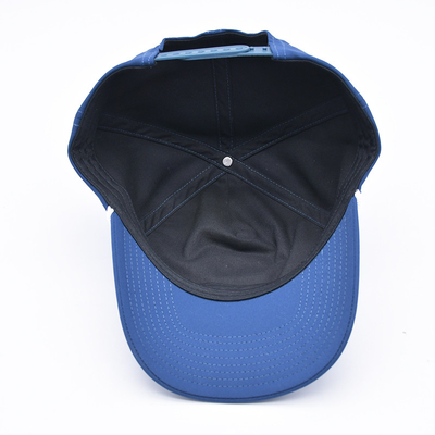 Grosir Blue Rope Baseball Cap Custom Struktur bordir Logo 5 Panel Golf Topi Gorras