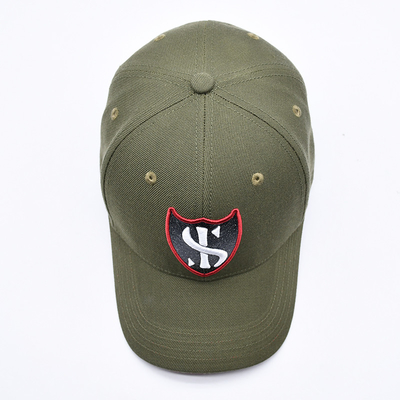 Custom Gorras Sports Supplier 6 Panel Green Baseball Cap Berkualitas Tinggi 3d bordir Baseball Hat