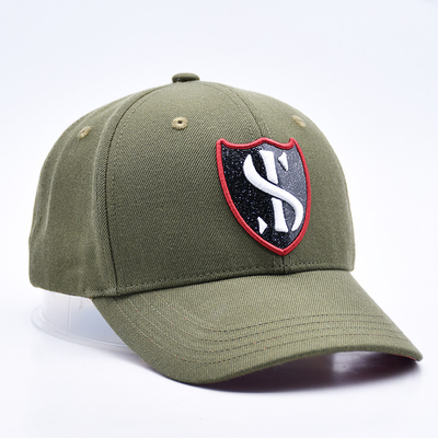 Custom Gorras Sports Supplier 6 Panel Green Baseball Cap Berkualitas Tinggi 3d bordir Baseball Hat