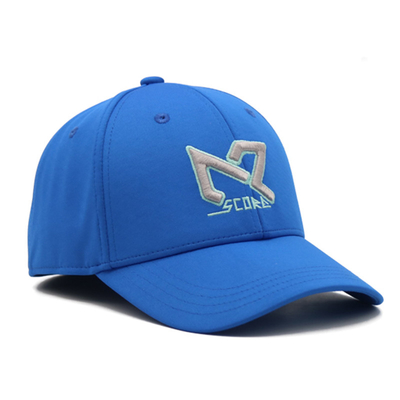 Grosir Unisex Curved Brim 6 Panel Katun Tutup Kembali Topi Baseball Brodered