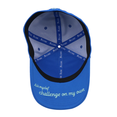 Grosir Unisex Curved Brim 6 Panel Katun Tutup Kembali Topi Baseball Brodered