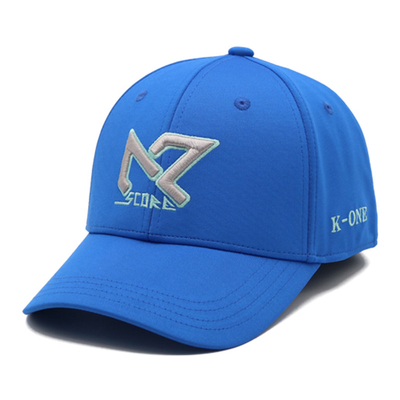 Grosir Unisex Curved Brim 6 Panel Katun Tutup Kembali Topi Baseball Brodered
