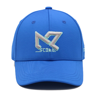 Grosir Unisex Curved Brim 6 Panel Katun Tutup Kembali Topi Baseball Brodered