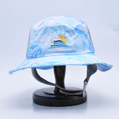 Bernafas Sport Surf Bucket Hat Waterproof Fishing Surfing Cap Dengan Celana Chin