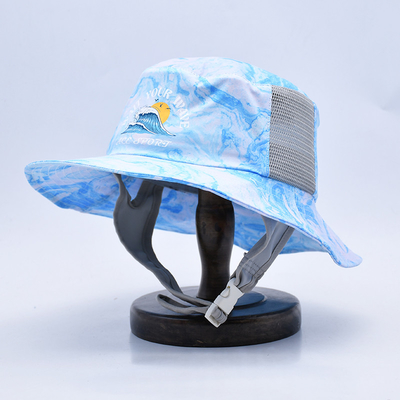 Bernafas Sport Surf Bucket Hat Waterproof Fishing Surfing Cap Dengan Celana Chin