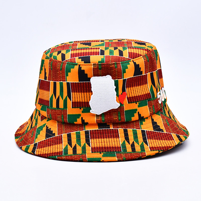 Fashon Printed Bucket Cap Custom Bulk Sublimation Embroidery Logo Bucket Hat Untuk Musim Panas